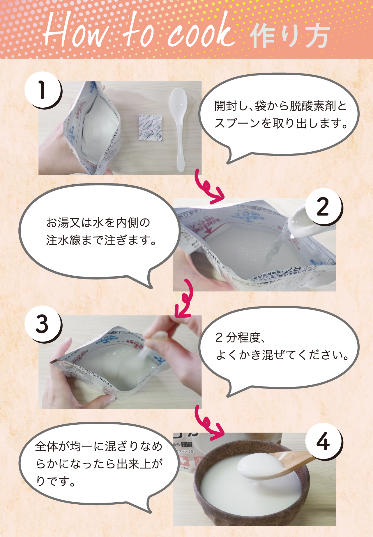 なめらか白がゆの作り方